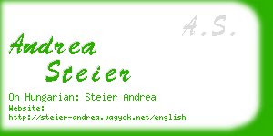 andrea steier business card